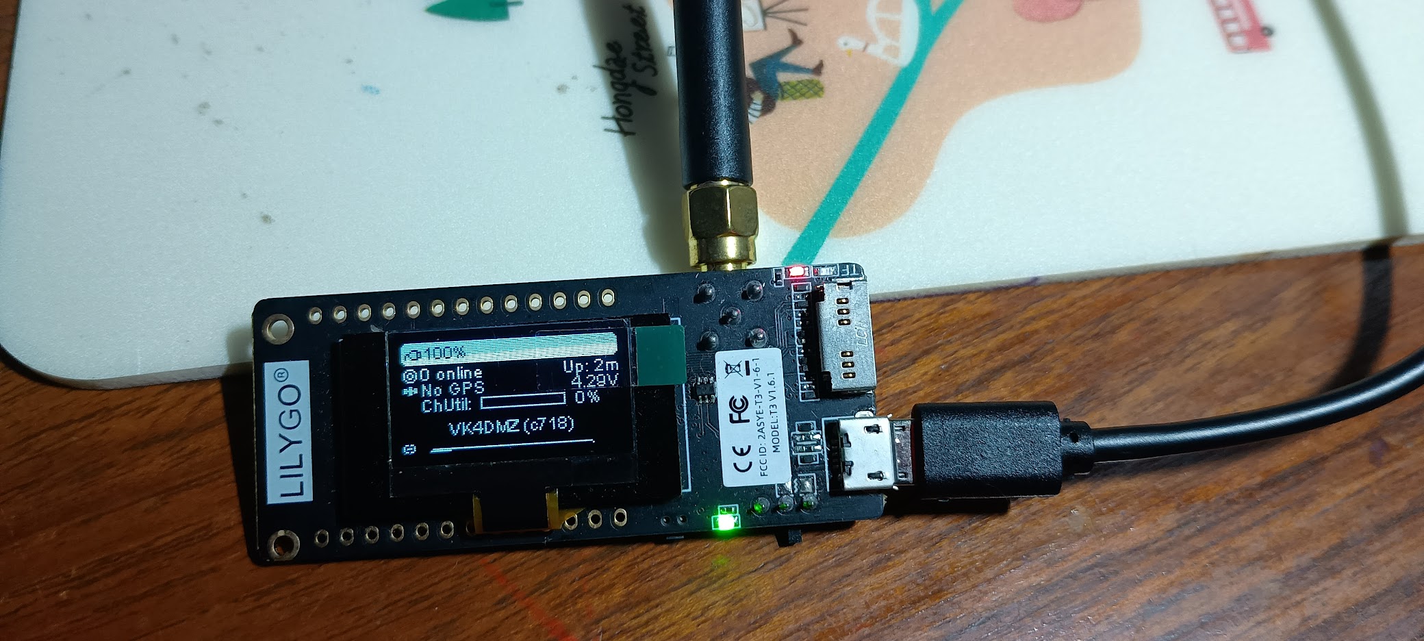 Meshtastic 433 MHz TTGO board